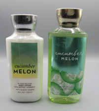 Bath  Body Works CUCUMBER MELON Body Lotion  Shower Gel Set of 2 NEW