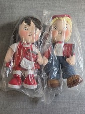2004 Campbell's Soup Kids 100th Anniversary Cloth Girl  Boy Dolls 8" NWT