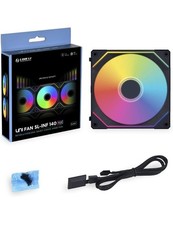 Lian Li UNI FAN SL-INF 140 RGB 140mm Case Fan-Reverse Blade, Wired, White New 