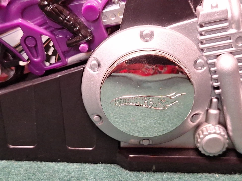 Винтаж 2002 Mattel Hot Wheels Hyper Wheels рукоятка em двойная мотоциклетная пусковая установка - Изображение 3 из 4