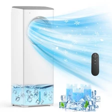 Evaporative Air Cooler,3-IN-1 Swamp Cooler 24ft/s,Portable Air Conditioners W...