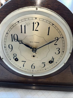 Seth Thomas Mantle Tambour Clock 8 Day No 89 Movement No 10 Cymbal