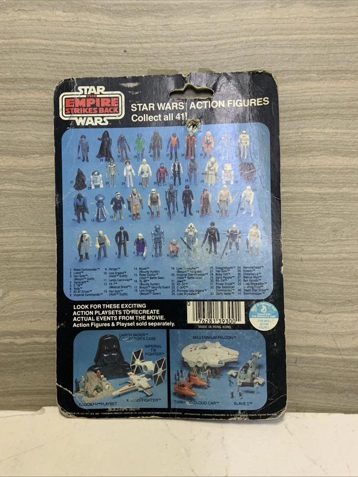 Star Wars Empire Strikes Back Lobot 41D Back vintage figure MOC ESB on card - Image 2 of 4