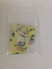 Longaberger Yellow Vine CHIVES Basket Liner & Tie On New in Pkg