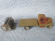Altes  Blechspielzeug Milit&auml;r LKW Kutschwagen