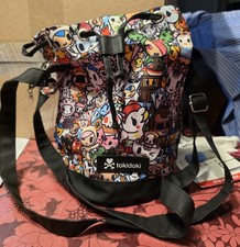 TokiDoki Drawstring Duffle Bag Purrse Crossbody Bucket