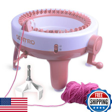 SENTRO 40 Needles Knitting Machine with Electric Adapter, Rotating Knitting Boar