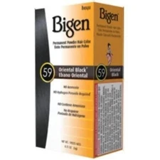 Bigen Permanent Powder Hair Color 59 Oriental Black 