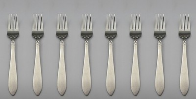 Oneida Stainless Flatware SIMBA Salad Forks - Set of Eight *