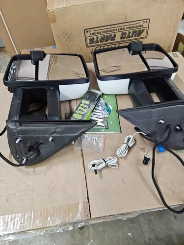 Used SANOOER Painted White Tow Mirror Turn Signal For 03-07 Silverado GMC Sierra