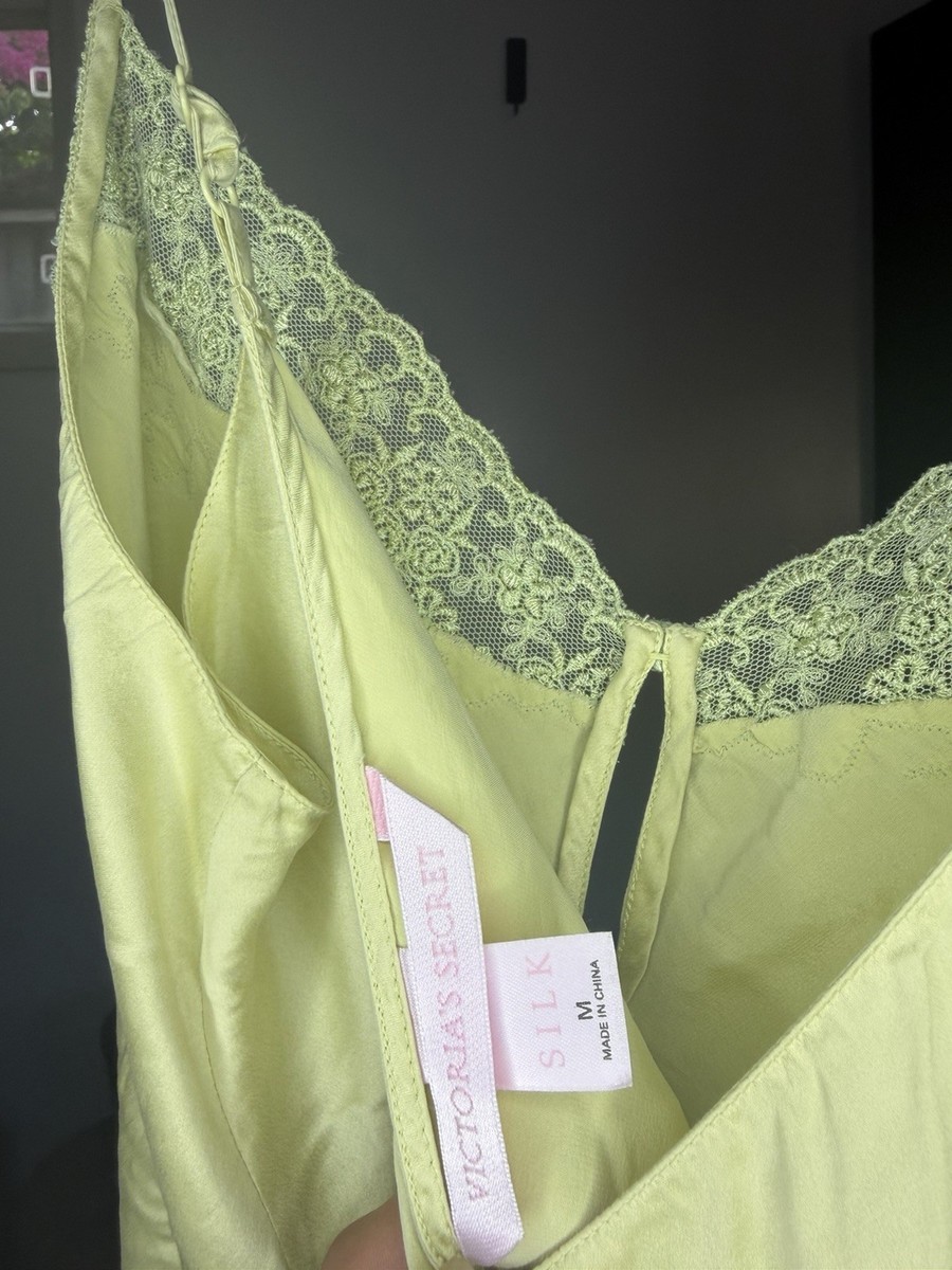 victoria secret green slip dress Victoria Secret Emerald Green Slip Dress Gold Label Petite Extra Small