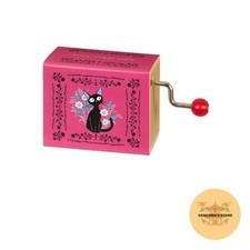 Kiki's Delivery Service Jiji Floral Hand-Crank Music Box   Wrapped in Kindness
