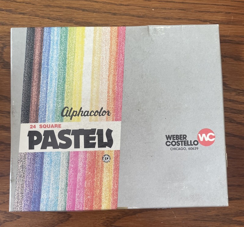 Vintage Weber Costello Alphacolor 24 Square Pastels