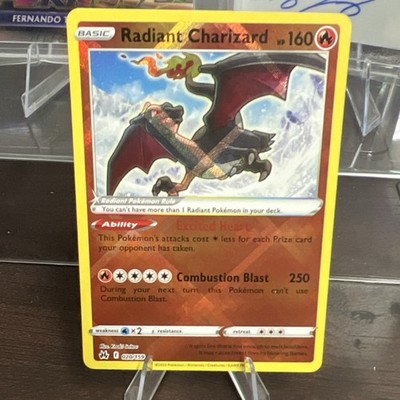Pokémon TCG Radiant Charizard Radiant Rare Holo SV: Paldean Fates 020/159 160 HP