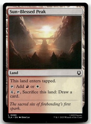 Sun-Blessed Peak #280 (NM) Avatar: The Last Airbender TLA Magic MTG