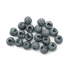 Fly Tying - Slotted Tungsten Beads (20 Pack) - Mottled Matte Gray 4.3mm (11/64")