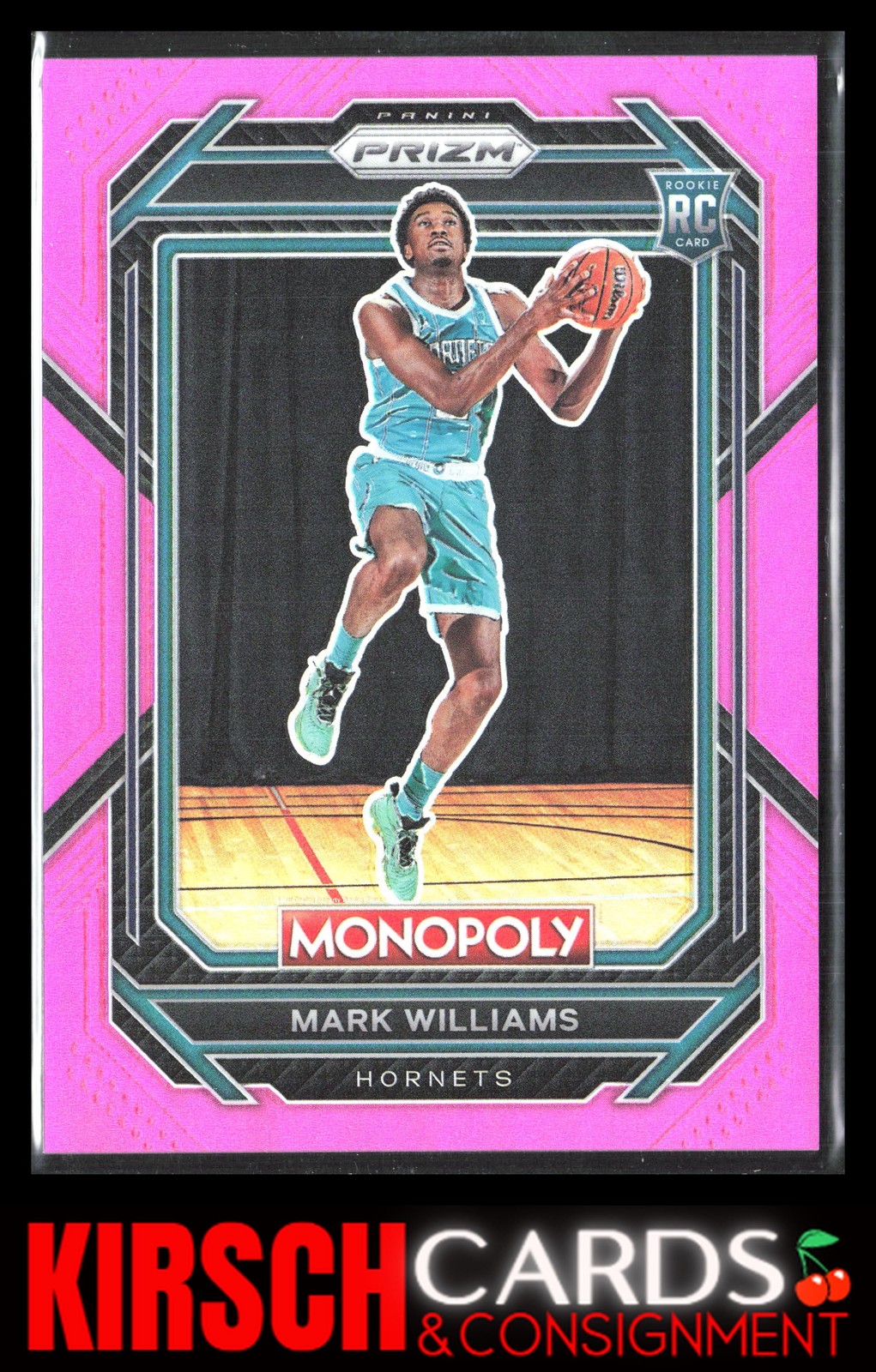 Mark Williams 2022-23 Panini Prizm Monopoly #12 Pink #/149 Charlotte Hornets