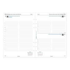 Filofax Calendar Diary Refill, A5 Size, Day on One Page with Appointments, Wh...