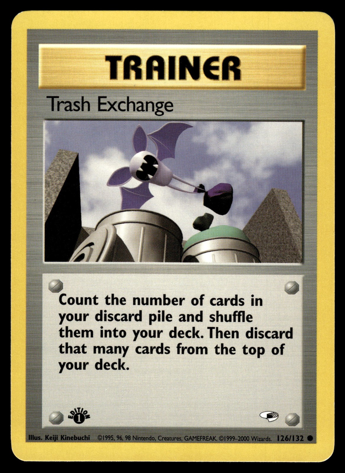 Trash Exchange 126/132 1st Edition Gym Heroes Pokemon