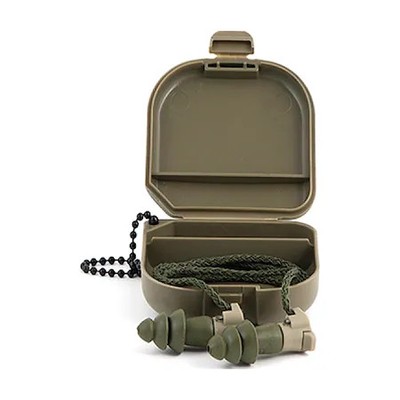 Moldex 6498 Battleplugs(R) Reusable Vinyl Ear Plugs, Bell Shape, 24 Db, Green,