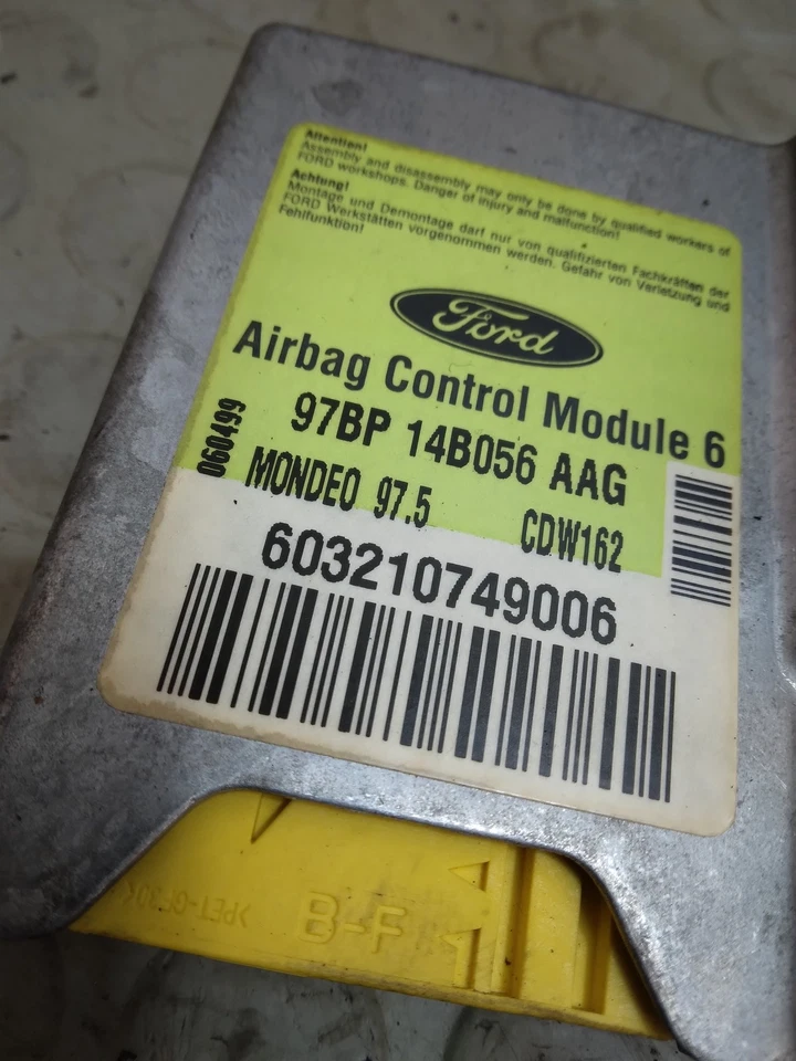 21645 Centralina airbag Ford Mondeo I serie dal 1993 al 2000 cod 97bp 14b056 aag - Immagine 2 di 4