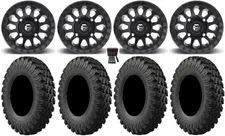 Fuel Vector MB 14" Wheels 30" MotoRally Tires Can-Am Commander Maverick