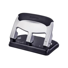 Durable Metal 3 Hole Punch, 40 Sheet Capacity with Integrated Guide for