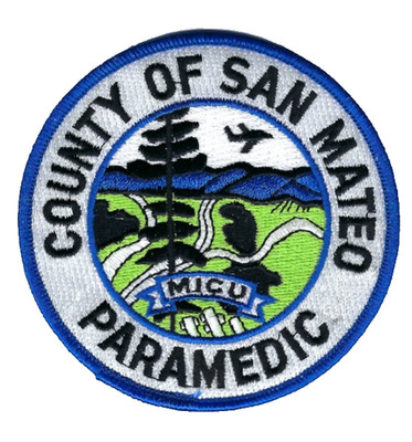 San Mateo County CA California Paramedic patch - NEW!