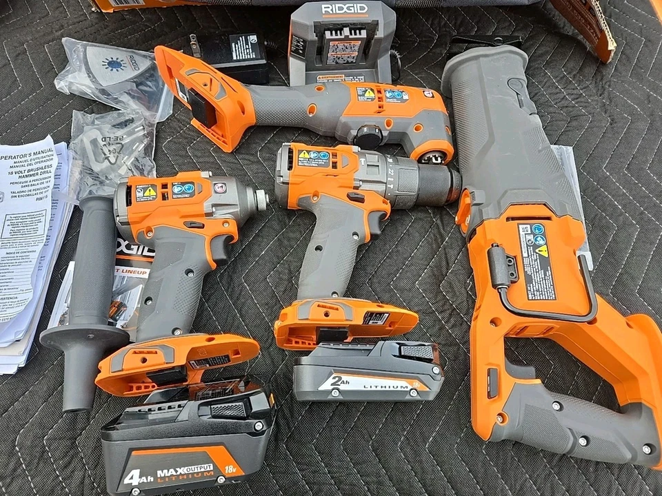 RIDGID R9225 18V Brushless Combo Kit - Image 2 of 4