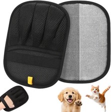 Reusable electrostatic pet hair removal glove
