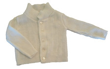 Infant Baby Button Up Novelty Knit Knitted Sweater Jacket Cardigan Top Vintage