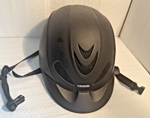 Troxel Liberty Black Riding Helmet Performance Headgear Sz M Adjustable