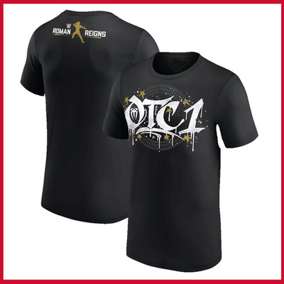 HOT SALE - Black Roman Reigns Gold OTC1 T Shirt Hoodie Reprint