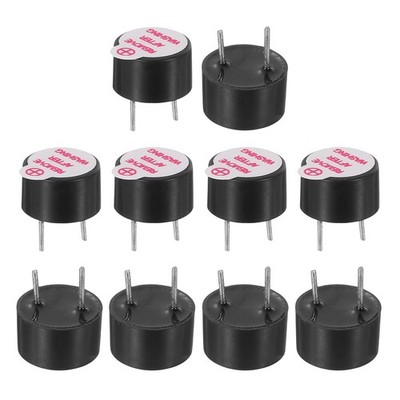 10 Pack Active Buzzer DC 3V 5mm Pitch Electric Tone Buzzer for Alarm