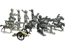 17 Vintage 2" - 3" Lead Figures Soldiers  Indians  Canon