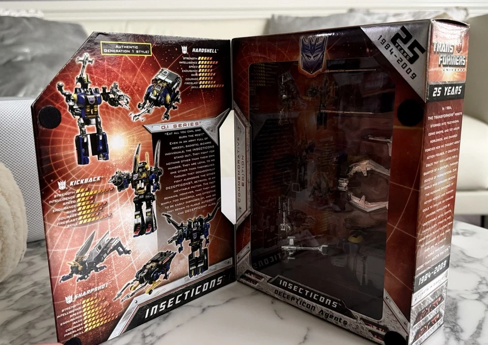 Supa Dupa HOT Transformers 25th Anni. Commemorative Series Insecticons UNOPENED! - Image 3 of 4