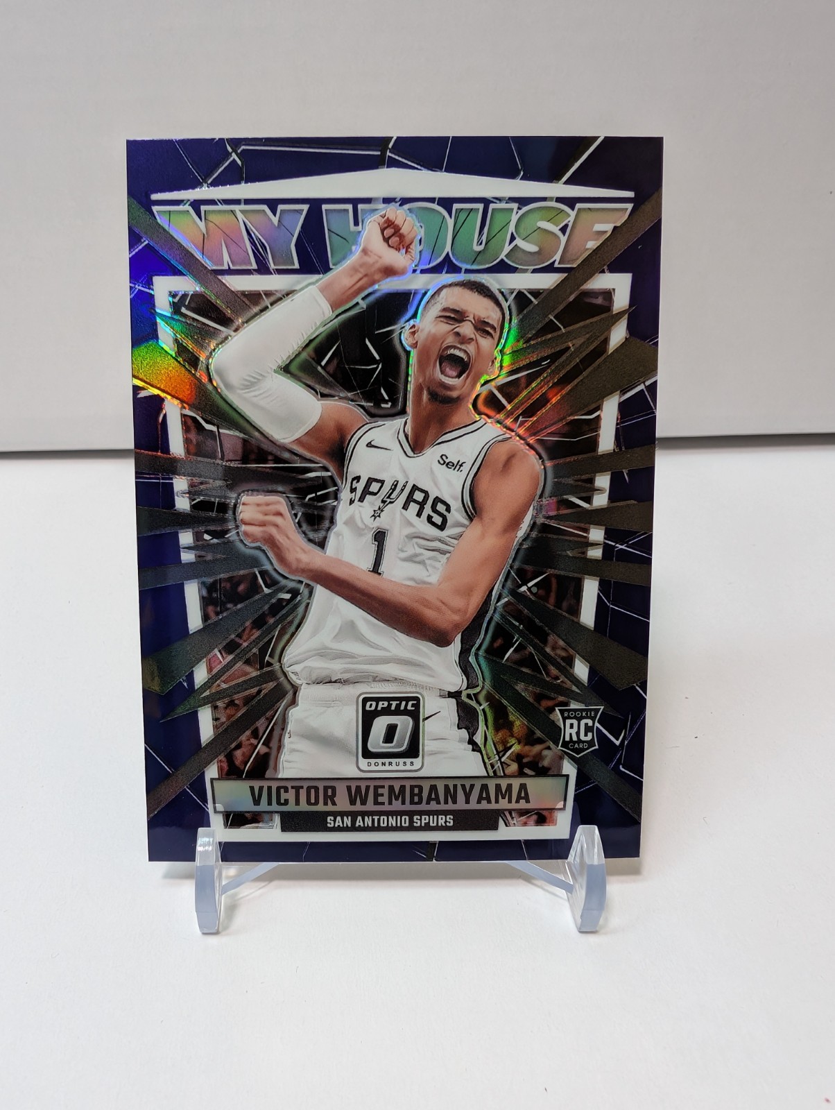 2023-24 Panini Donruss Optic - Victor Wembanyama My House Purple Prizm #6 Spurs