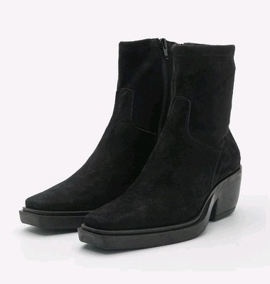 Copenhagen Studio, CPH235, Cowboystiefelette, Eckig, Stretch, Schwarz, Gr. 40