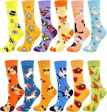 Fasefunn Colorful Socks for women Fun Funny Funky Animal Marvel Pattern Sock Cal