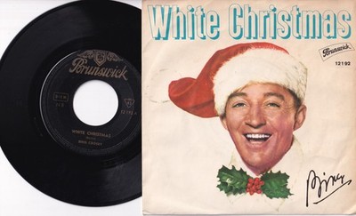 Bing Crosby White Christmas Schallplatte Vinyl Single 7 '' Brunswick 1959