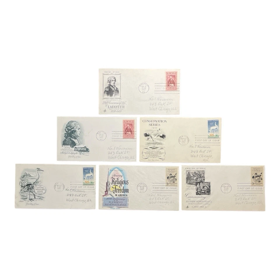 Lot Of 30 1957 US FDC First Day Cover Collection Stamps - Image 2 of 4