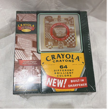 Crayola 50th Birthday Limited Edition 64 Crayons Multicolor Tin Sharpener