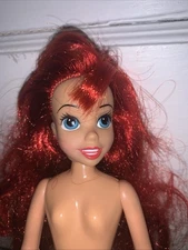 Vintage Ariel Little Mermaid Disney Store Doll Open Mouth Singing 1990’s Nude