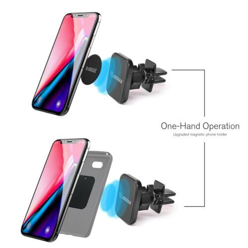 Car Mount Air Vent Magnetic Phone Holder 360 Rotation For iPhone Galaxy GPS - Picture 4 of 8