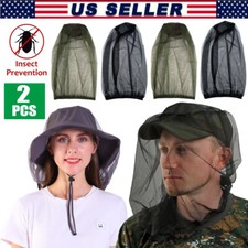 2x Premium Mosquito Head Net for Insect Fly Bug Protection Ultra Large Long US