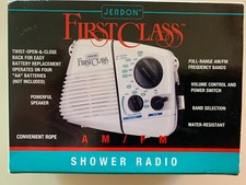 Shower AM/FM Radio Water Resistant Sealed NIB SameDayHandling Fast USPS