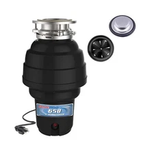 Waste Maid 10-US-WM-658-3B Garbage Disposal Anti-Jam Stainless Steel Food Was...