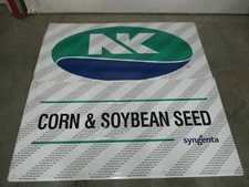 Northrup King Syngenta Metal Dealer Corn Soybean Two Piece Sign 60"x60" OFF 