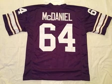 UNSIGNED CUSTOM Sewn Stitched Randall McDaniel Purple Jersey - M, L, XL, 2XL