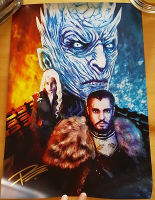 Poster - Daenerys Targaryen, Jon Snow, Night King - Games of Thrones - Geek Geek